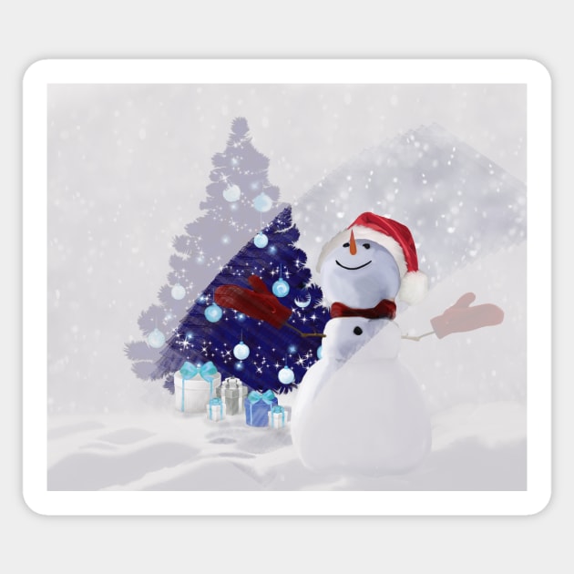 Snowman Sticker by ckai